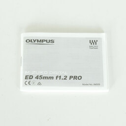 OLYMPUS M.ZUIKO DIGITAL ED 45mm F1.2 PRO