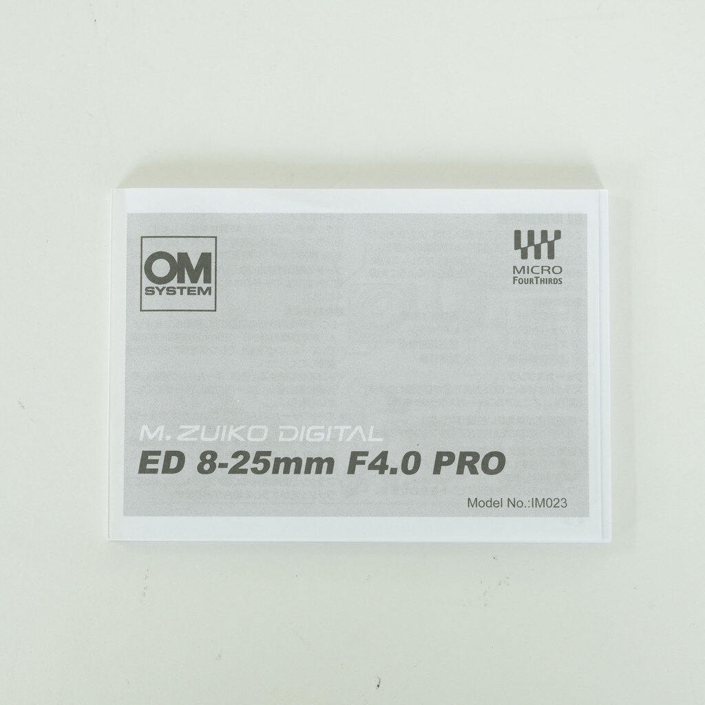 OM SYSTEM M.ZUIKO DIGITAL ED 8-25mm F4.0 PRO   　※OM SYSTEMロゴモデル
