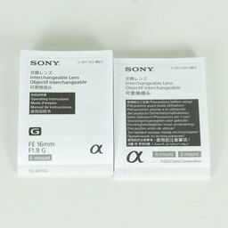 SONY FE 16mm F1.8 G SEL16F18G SONY FE 16mm F1.8 G SEL16F18G