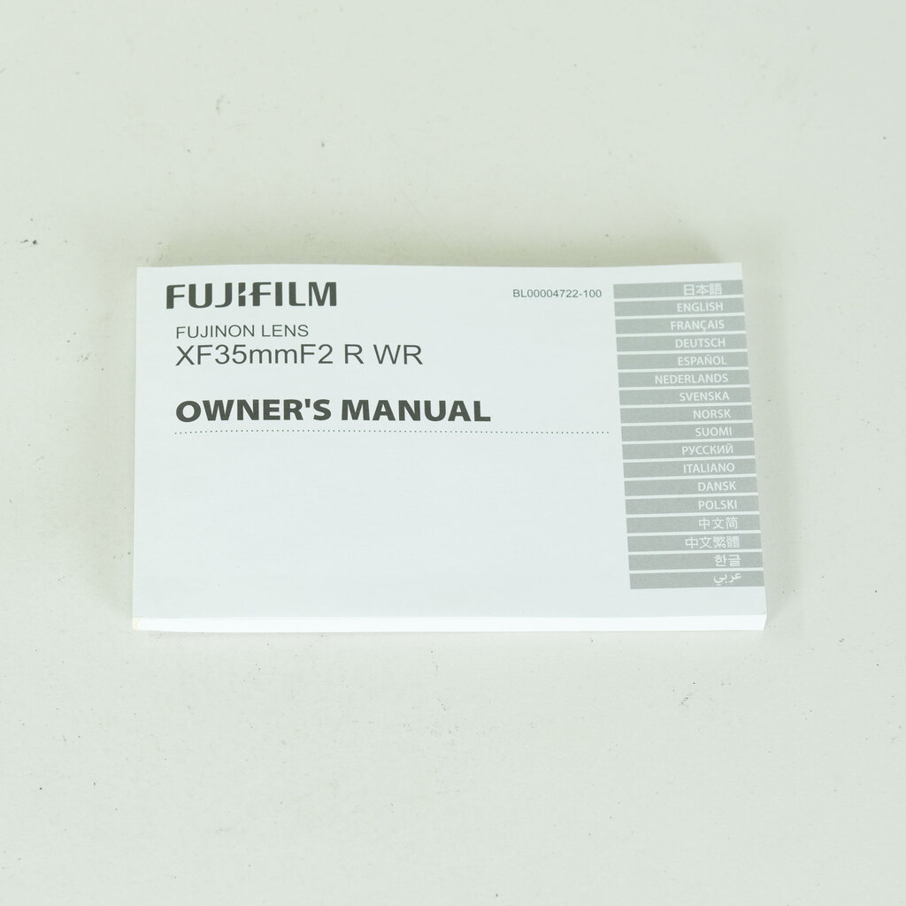 FUJIFILM XF35mmF2 R WR