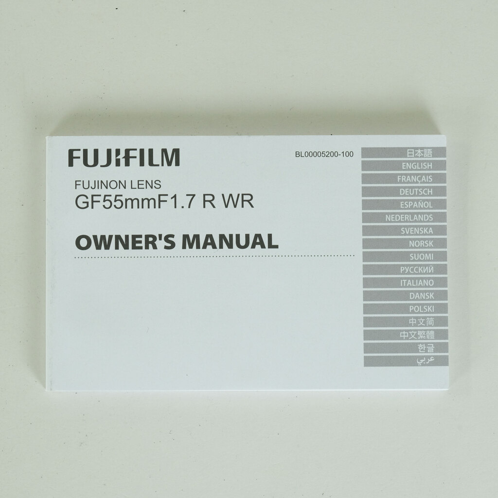 FUJIFUILM GF55mmF1.7 R WR
