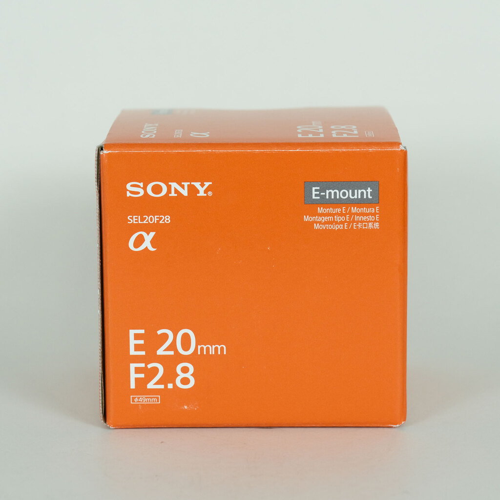 SONY E 20mm F2.8 SEL20F28