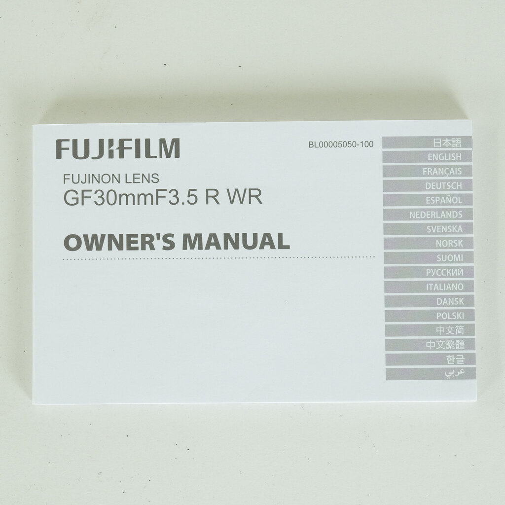 FUJIFILM GF30mmF3.5 R WR