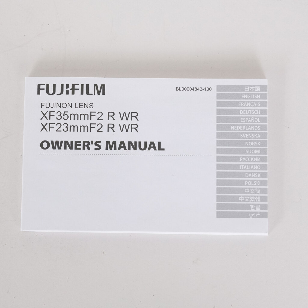 FUJIFILM XF23mmF2 R WR