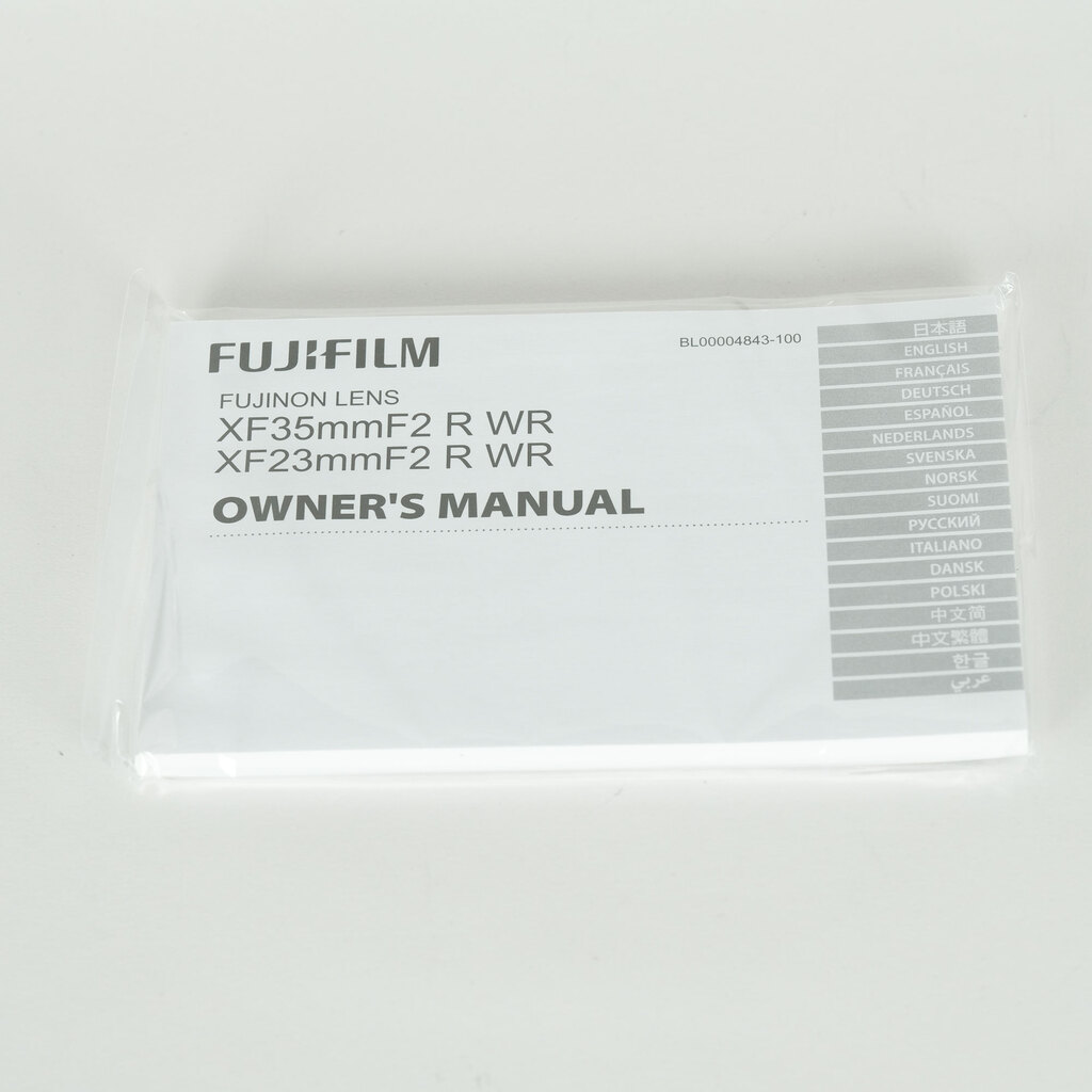 FUJIFILM XF23mmF2 R WR FUJIFILM XF23mmF2 R WR
