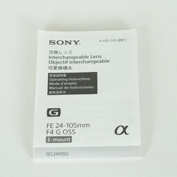 SONY FE 24-105mm F4 G OSS SEL24105G SONY FE 24-105mm F4 G OSS SEL24105G