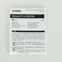 SIGMA 50mm F1.4 DG DN｜Art [ソニーE用]