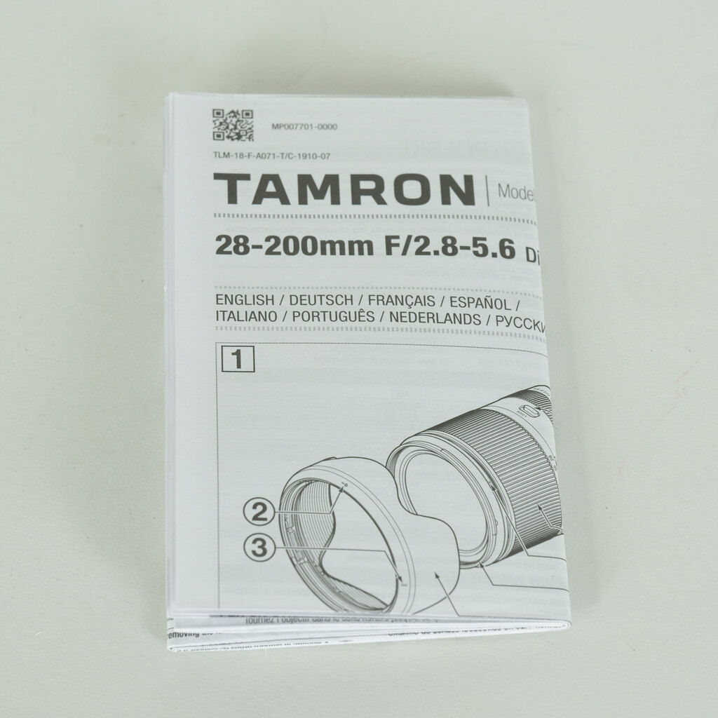 TAMRON 28-200mm F/2.8-5.6 Di III RXD (Model A071) [ソニーE用]