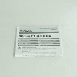SIGMA 30mm F1.4EX DC (ソニーA用)