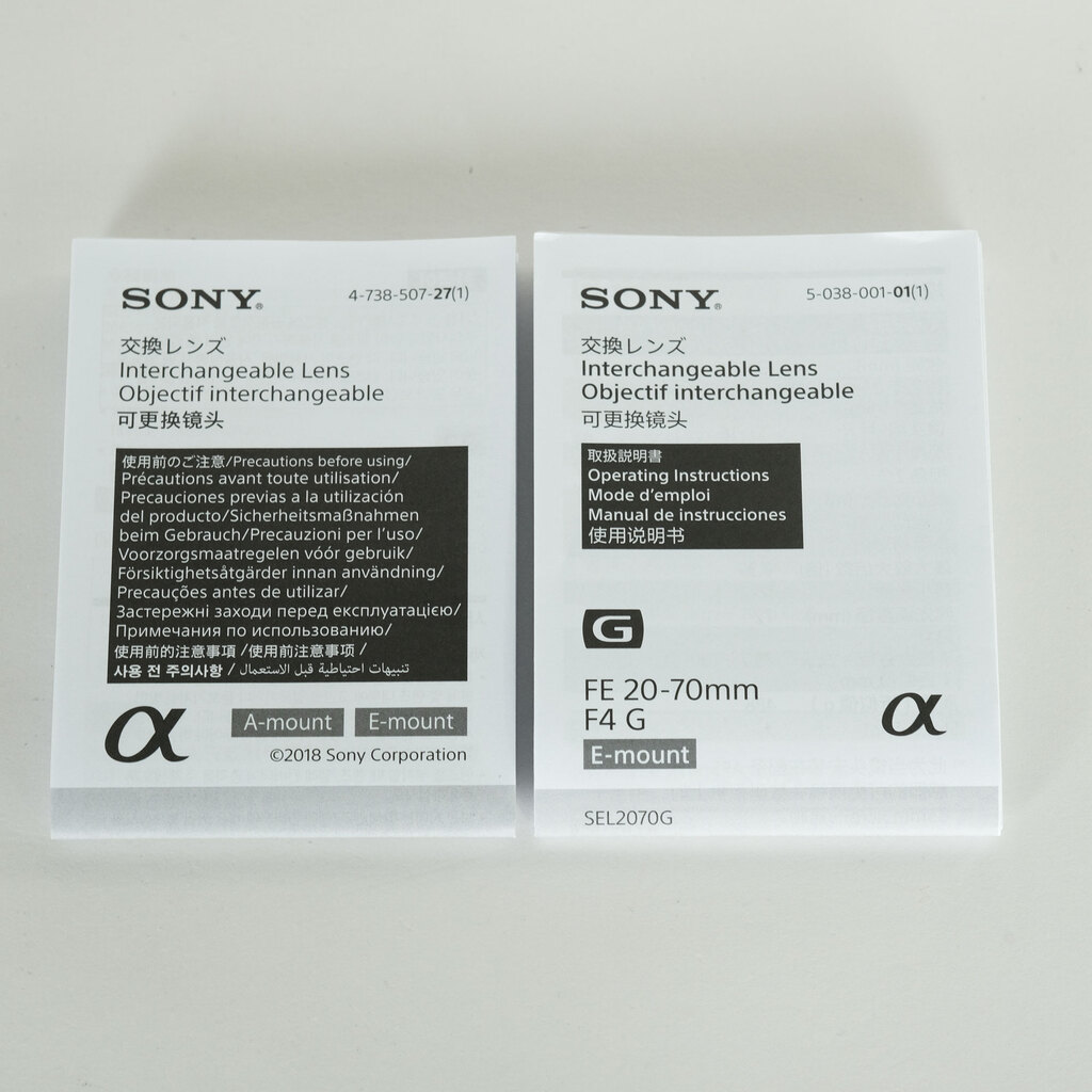 SONY FE 20-70mm F4 G SEL2070G