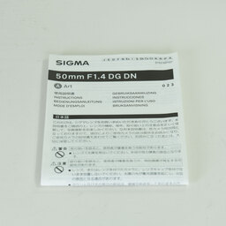 SIGMA 50mm F1.4 DG DN｜Art [ソニーE用]