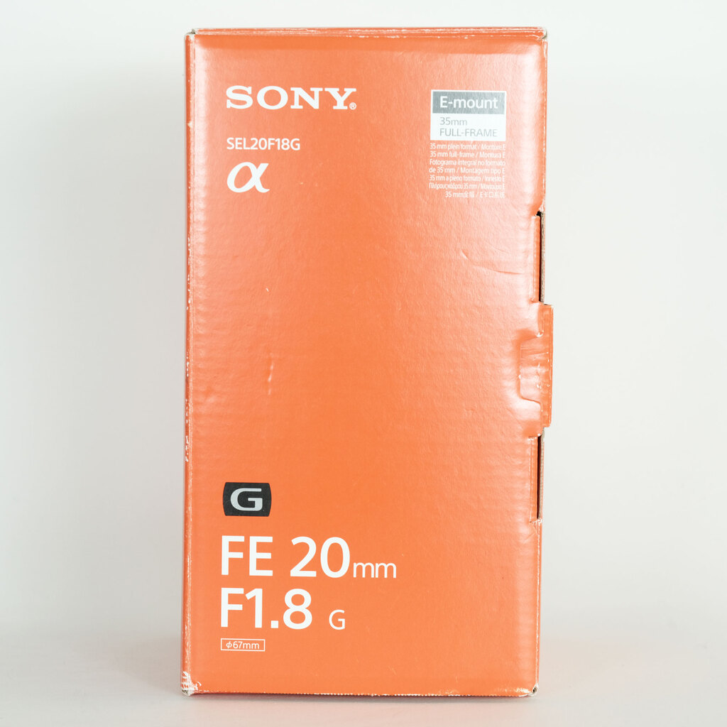 SONY FE 20mm F1.8 G SEL20F18G