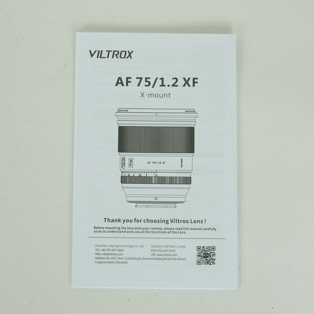 VILTROX AF 75mm F1.2 (フジフイルムX用) VILTROX AF 75mm F1.2 (フジフイルムX用)