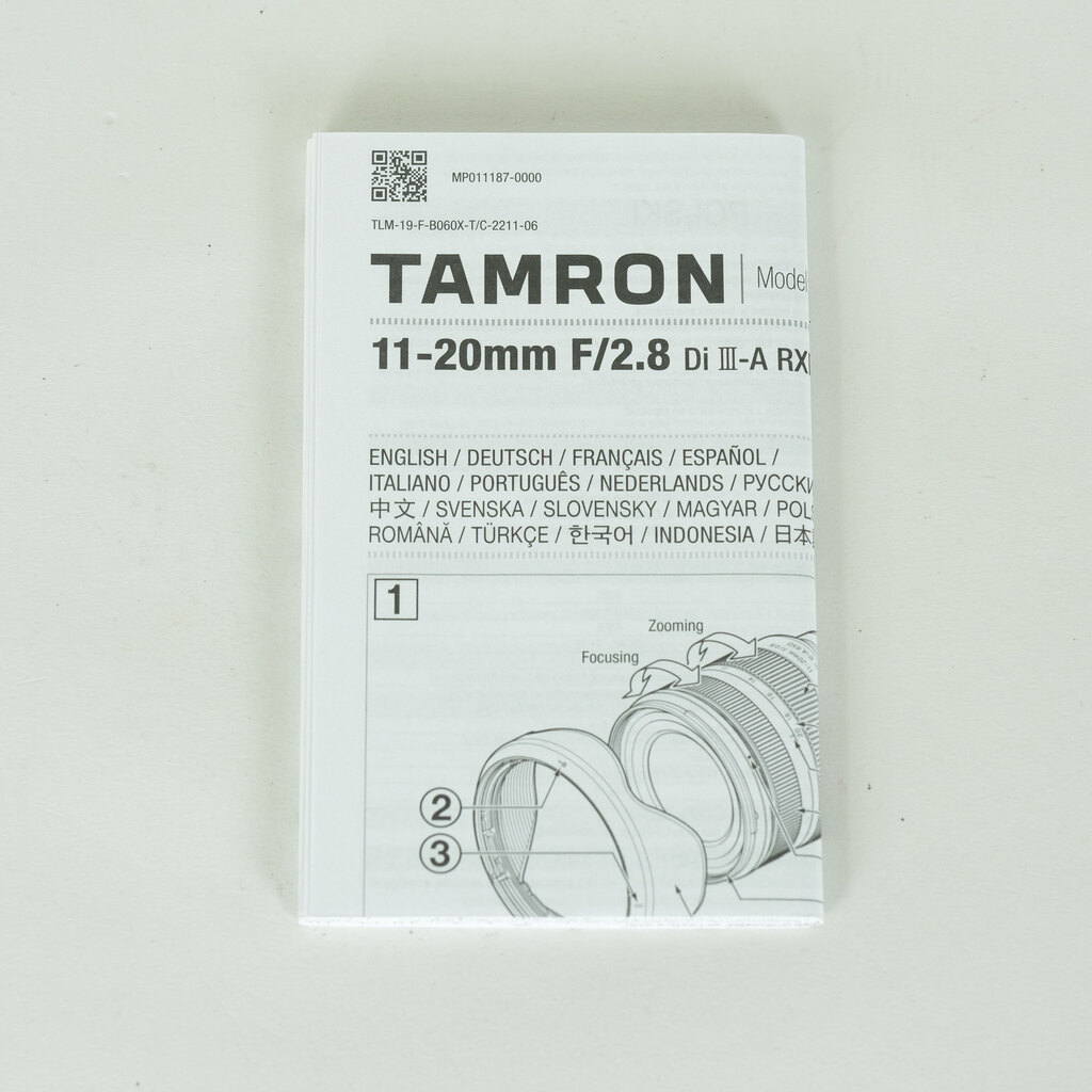 TAMRON 11-20mm F/2.8 Di III-A RXD (Model B060) [フジフイルムX用]