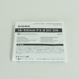 SIGMA 18-50mm F2.8 DC DN｜Contemporary [キヤノンRF用]