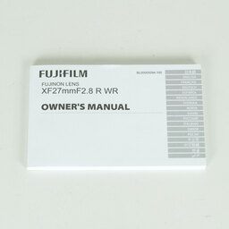 FUJIFILM XF27mmF2.8 R WR FUJIFILM XF27mmF2.8 R WR