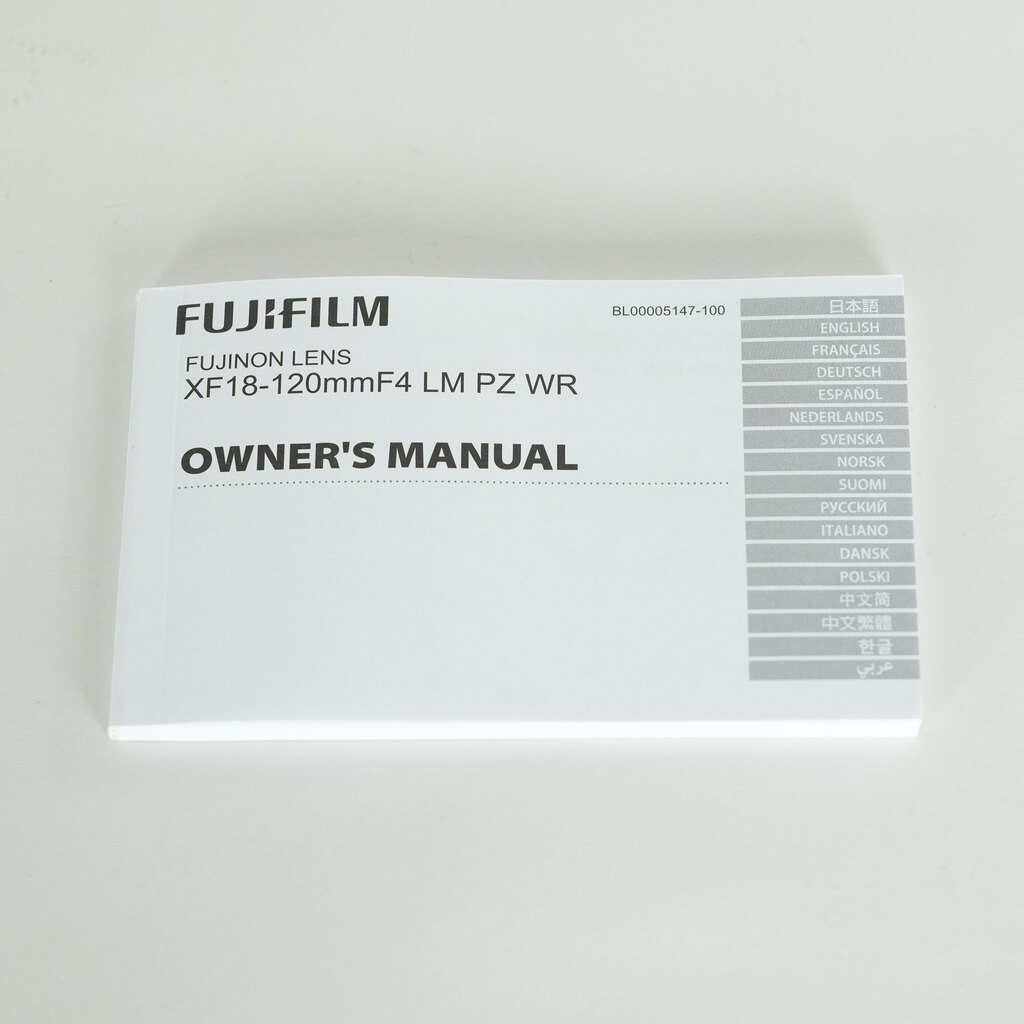 FUJIFUILM XF18-120mmF4 LM PZ WR
