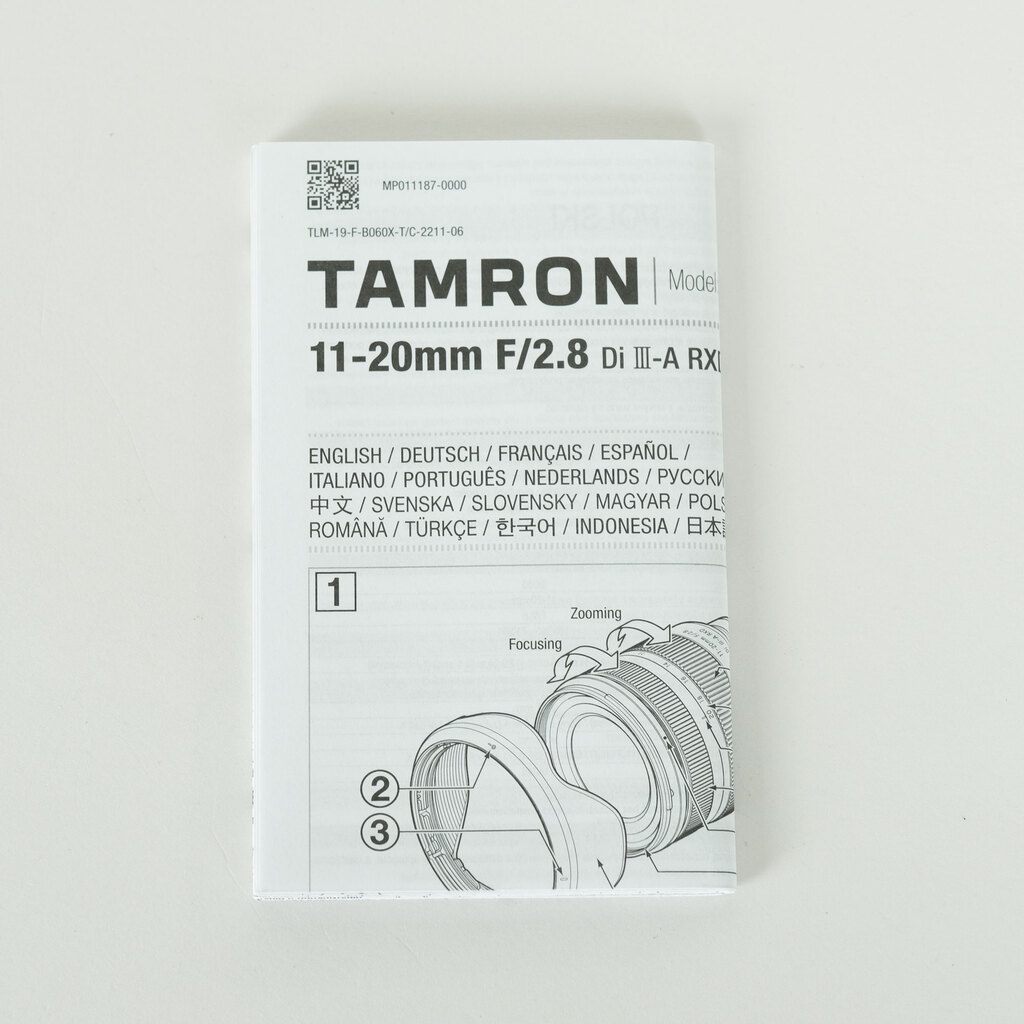 TAMRON 11-20mm F/2.8 Di III-A RXD (Model B060) [フジフイルムX用]