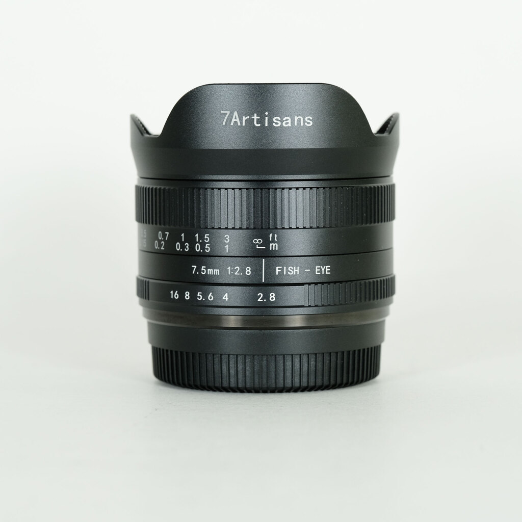 七工匠 7Artisans 7.5mm F2.8 Fish-eye II (フジフイルムX用) ブラック