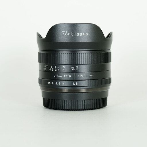 七工匠 7Artisans 7.5mm F2.8 Fish-eye II (フジフイルムX用) ブラック