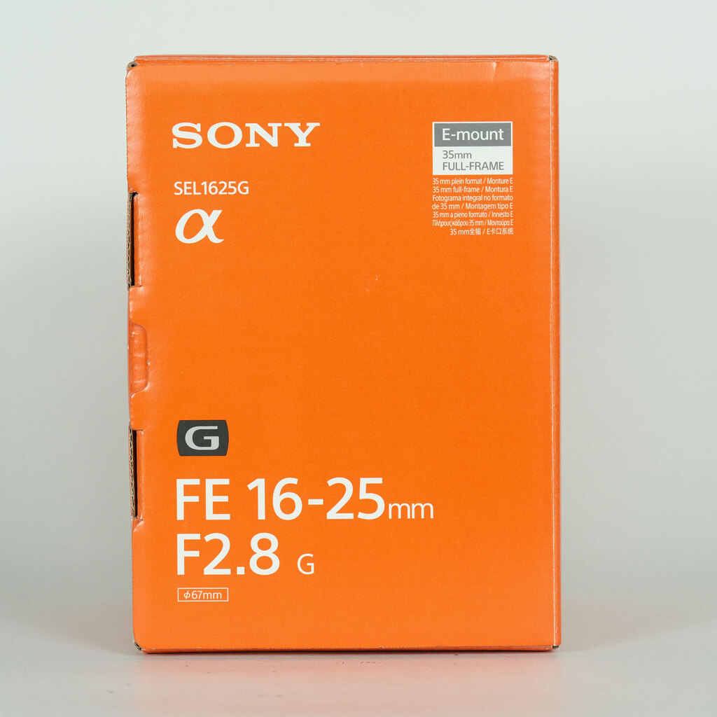 SONY FE 16-25mm F2.8 G SEL1625G SONY FE 16-25mm F2.8 G SEL1625G