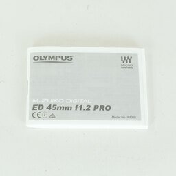 OLYMPUS M.ZUIKO DIGITAL ED 45mm F1.2 PRO OLYMPUS M.ZUIKO DIGITAL ED 45mm F1.2 PRO