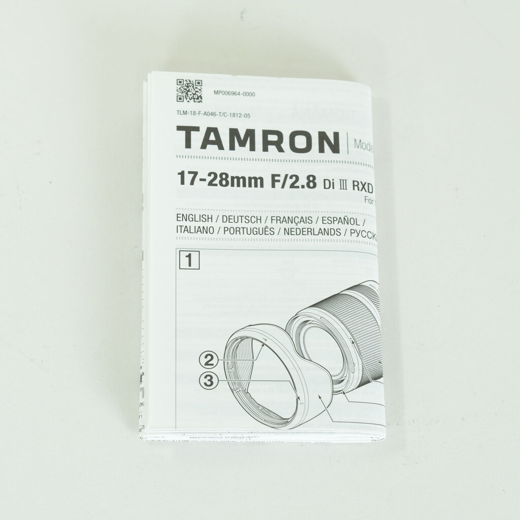 TAMRON 17-28mm F/2.8 Di III RXD (Model A046) [ソニーE用]