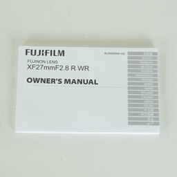 FUJIFILM XF27mmF2.8 R WR
