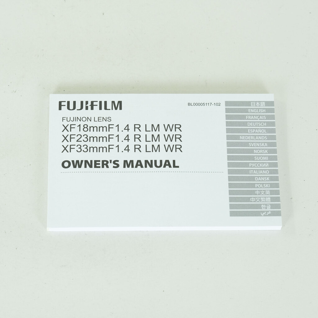 FUJIFILM XF18mmF1.4 R LM WR