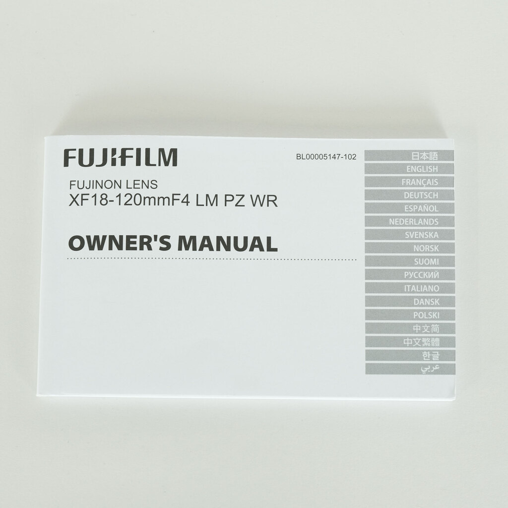 FUJIFUILM XF18-120mmF4 LM PZ WR