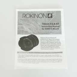 SAMYANG AF 18ｍｍ F2.8 FE [ソニー用]