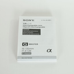 SONY FE 135mm F1.8 GM SEL135F18GM SONY FE 135mm F1.8 GM SEL135F18GM