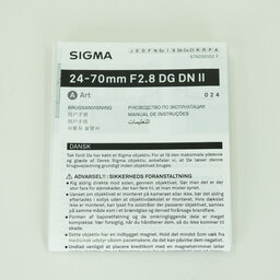 SIGMA 24-70mm F2.8 DG DN II｜Art [ソニーE用]