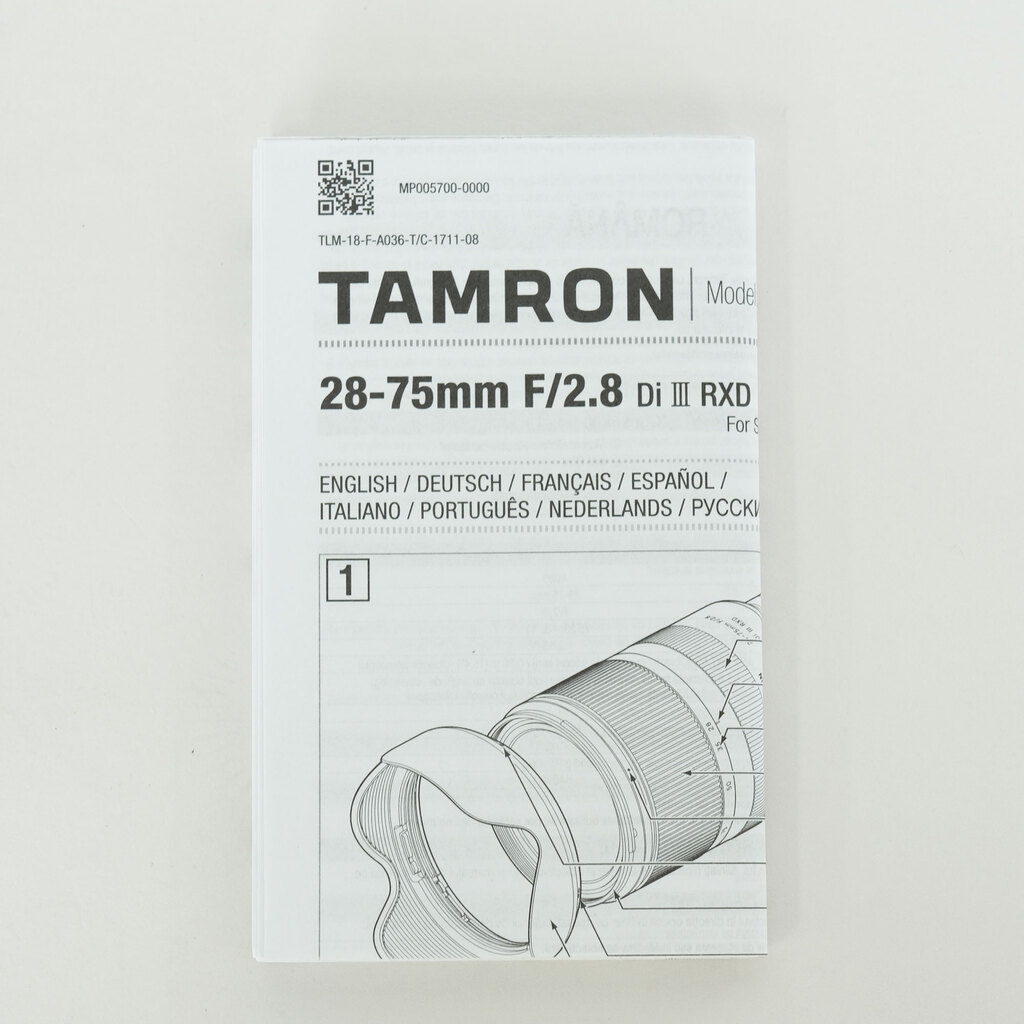 TAMRON 28-75mm F/2.8 Di III RXD (Model A036) [ソニーE用]