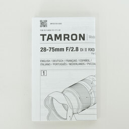 TAMRON 28-75mm F/2.8 Di III RXD (Model A036) [ソニーE用]
