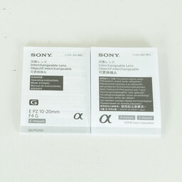 SONY E PZ 10-20mm F4 G SELP1020G