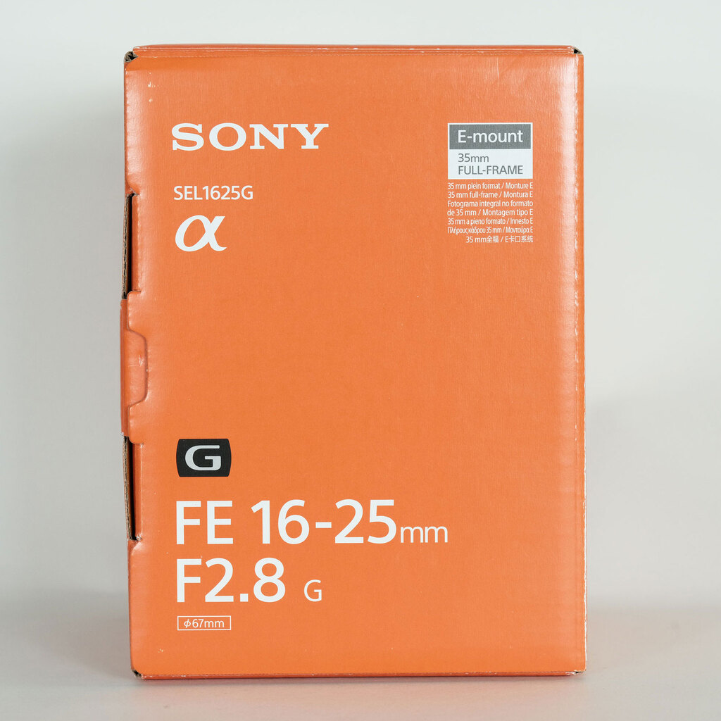 SONY FE 16-25mm F2.8 G SEL1625G SONY FE 16-25mm F2.8 G SEL1625G
