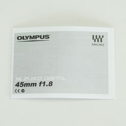 OLYMPUS M.ZUIKO DIGITAL 45mm F1.8