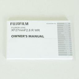 FUJIFILM XF27mmF2.8 R WR FUJIFILM XF27mmF2.8 R WR