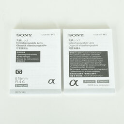 SONY E 15mm F1.4 G SEL15F14G