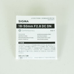 SIGMA 18-50mm F2.8 DC DN｜Contemporary [ソニーE用]