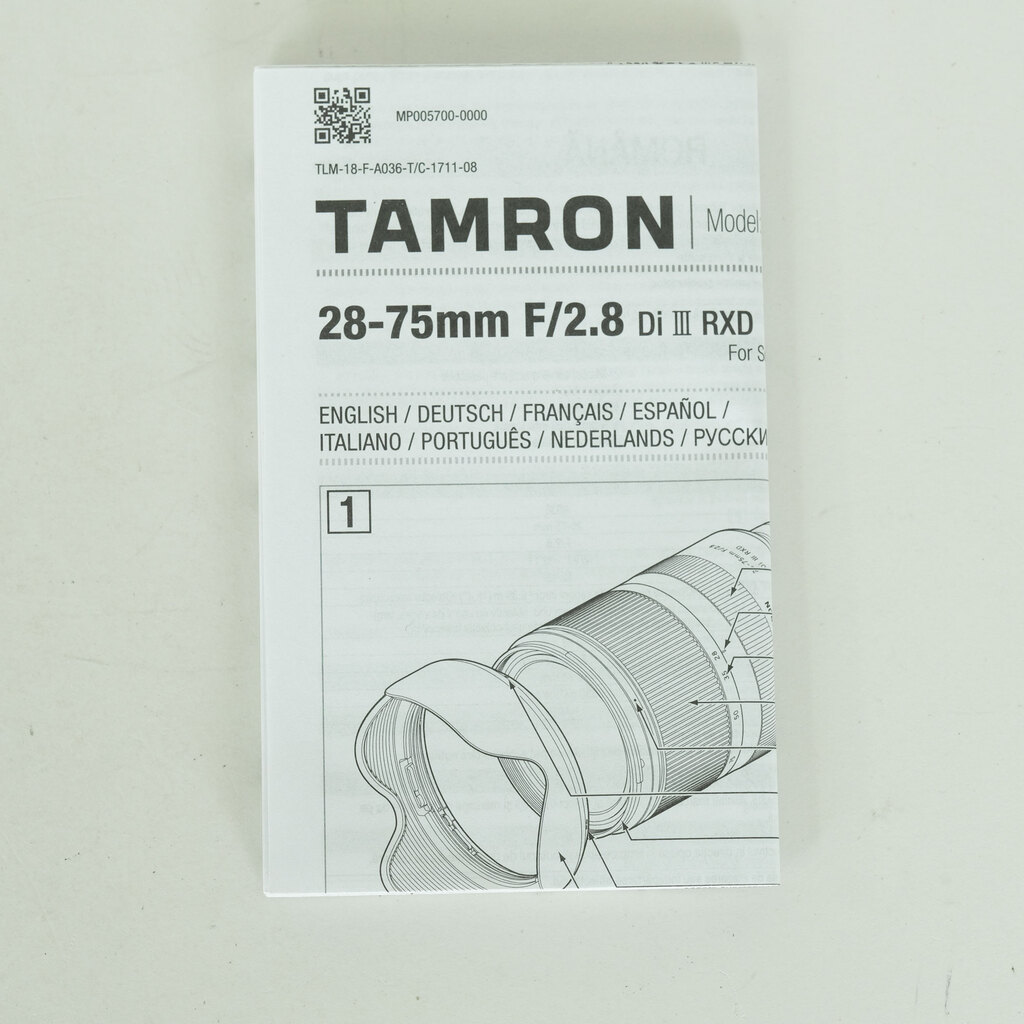 TAMRON 28-75mm F/2.8 Di III RXD (Model A036) [ソニーE用]