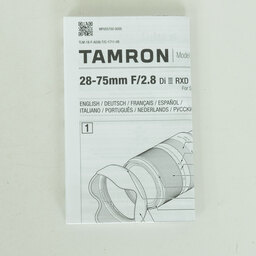 TAMRON 28-75mm F/2.8 Di III RXD (Model A036) [ソニーE用]