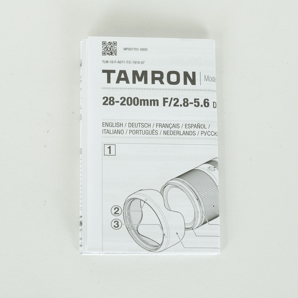 TAMRON 28-200mm F/2.8-5.6 Di III RXD (Model A071) [ソニーE用]