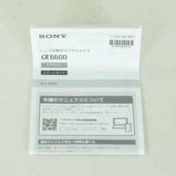 SONY α6600（ILCE-6600）