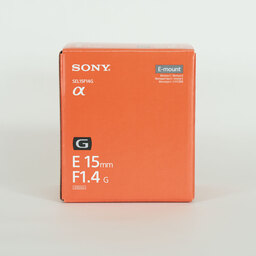 SONY E 15mm F1.4 G SEL15F14G