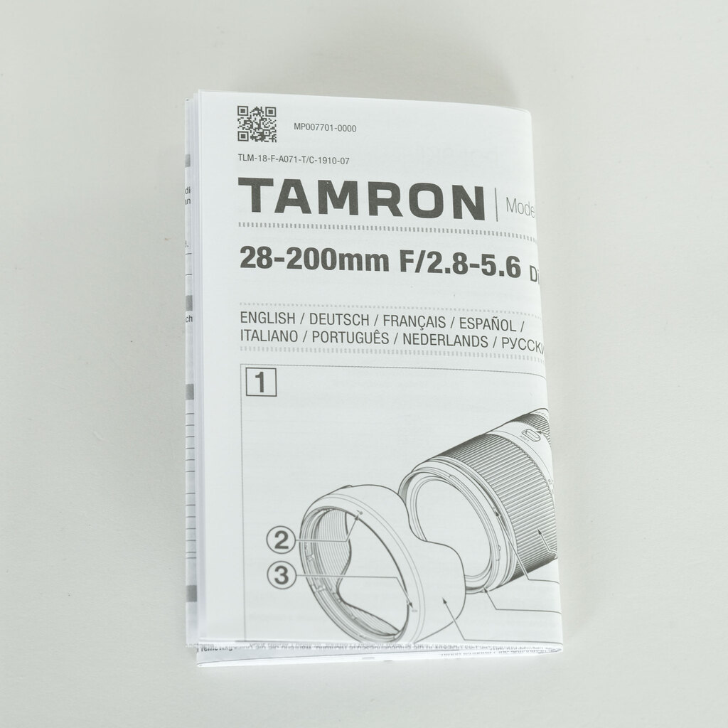 TAMRON 28-200mm F/2.8-5.6 Di III RXD (Model A071) [ソニーE用]