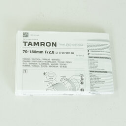 TAMRON 70-180mm F/2.8 Di III VC VXD G2（Model A065） [ソニーE用]