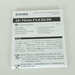 SIGMA 28-70mm F2.8 DG DN ｜Contemporary[ソニーE用]