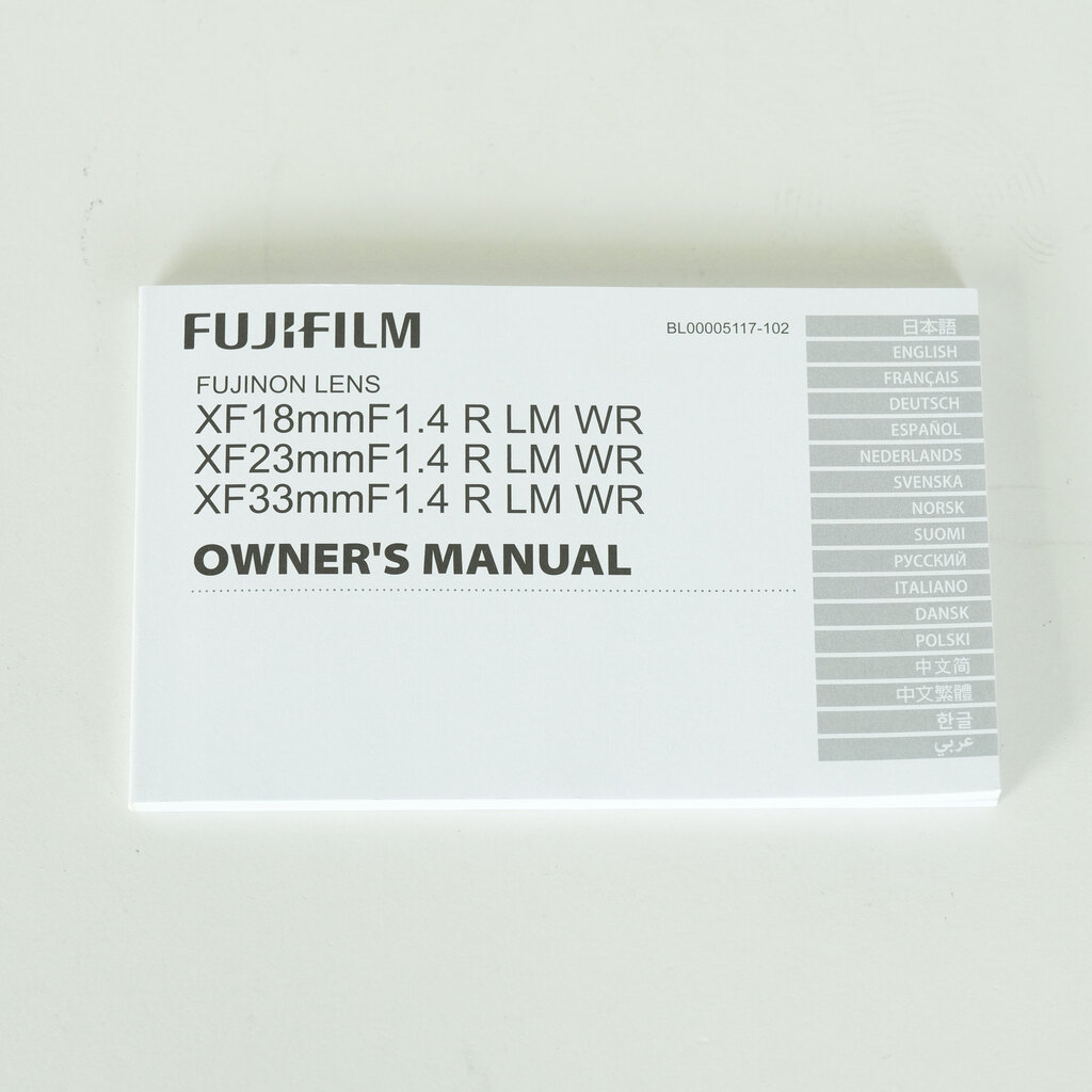 FUJIFILM XF33mmF1.4 R LM WR
